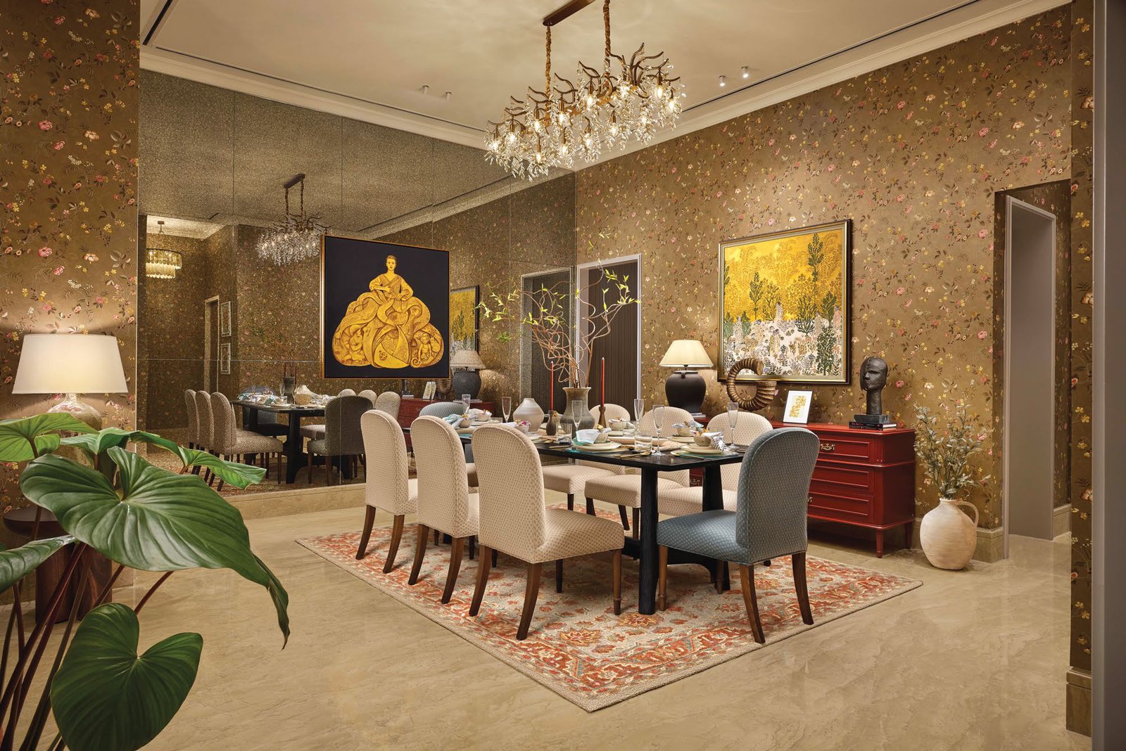 Maitri Park 4 BHK formal dining room